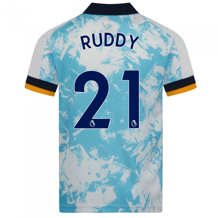 Niño Fútbol Camiseta John Ruddy #21 2ª Equipación Blanco Azul 2020/21 La Camisa Chile