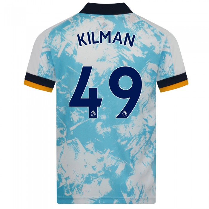 Niño Fútbol Camiseta Max Kilman #49 2ª Equipación Blanco Azul 2020/21 La Camisa Chile