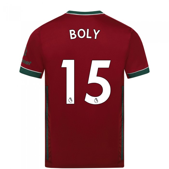 Niño Fútbol Camiseta Willy Boly #15 3ª Equipación Carmín 2020/21 La Camisa Chile