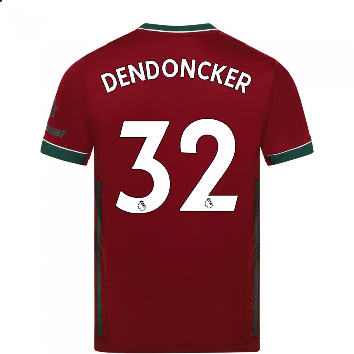 Niño Fútbol Camiseta Leander Dendoncker #32 3ª Equipación Carmín 2020/21 La Camisa Chile