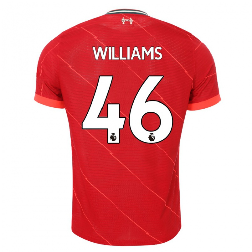 Hombre Fútbol Camiseta Rhys Williams #46 Rojo 1ª Equipación 2021/22 La Camisa Chile