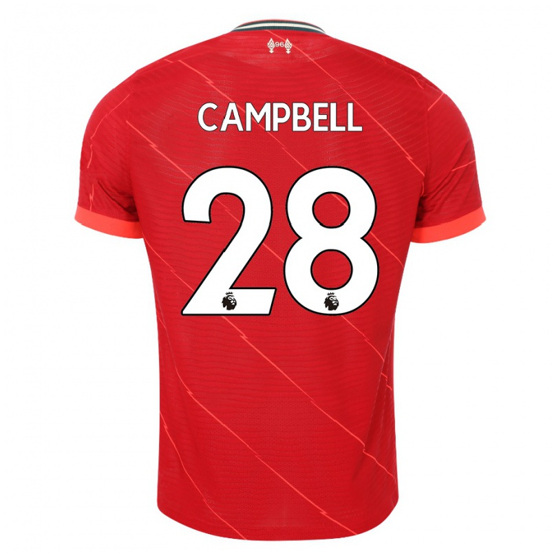 Hombre Fútbol Camiseta Megan Campbell #28 Rojo 1ª Equipación 2021/22 La Camisa Chile