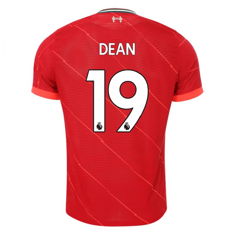 Hombre Fútbol Camiseta Rianna Dean #19 Rojo 1ª Equipación 2021/22 La Camisa Chile