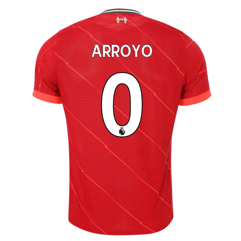Hombre Fútbol Camiseta Anderson Arroyo #0 Rojo 1ª Equipación 2021/22 La Camisa Chile