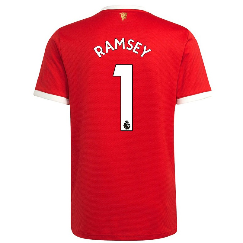 Hombre Fútbol Camiseta Emily Ramsey #1 Rojo 1ª Equipación 2021/22 La Camisa Chile