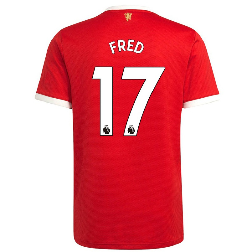Hombre Fútbol Camiseta Fred #17 Rojo 1ª Equipación 2021/22 La Camisa Chile