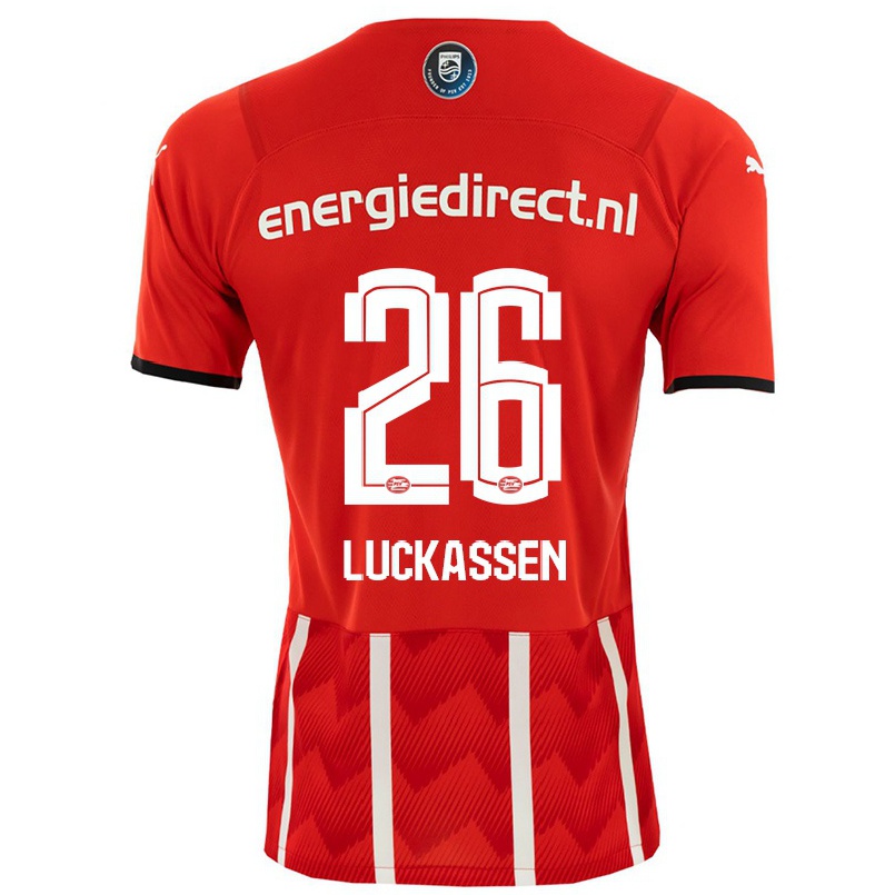 Hombre Fútbol Camiseta Derrick Luckassen #26 Rojo 1ª Equipación 2021/22 La Camisa Chile
