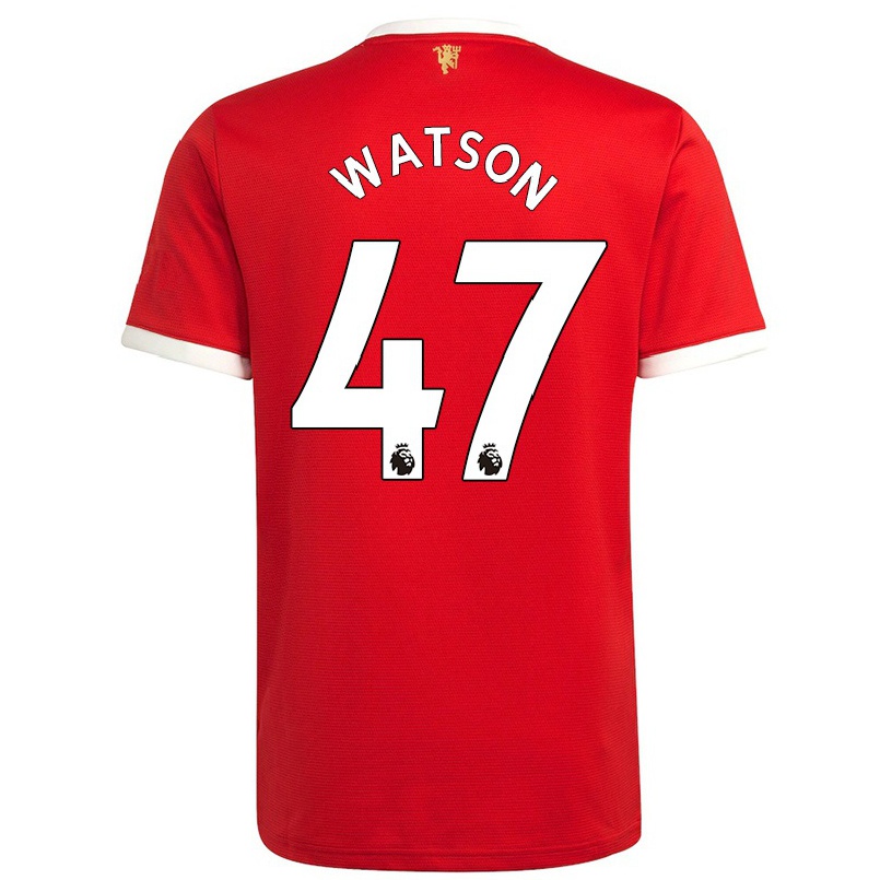 Hombre Fútbol Camiseta Polly Watson #47 Rojo 1ª Equipación 2021/22 La Camisa Chile