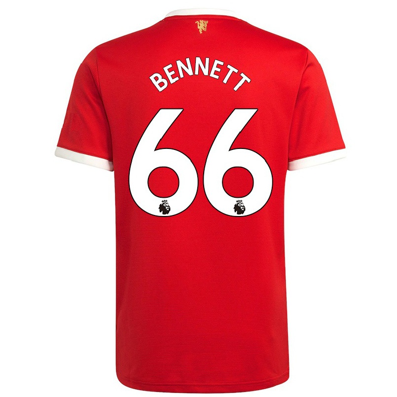 Hombre Fútbol Camiseta Rhys Bennett #66 Rojo 1ª Equipación 2021/22 La Camisa Chile