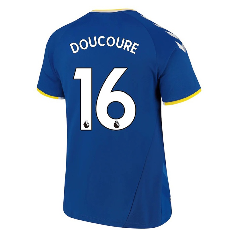 Hombre Fútbol Camiseta Abdoulaye Doucoure #16 Azul Real 1ª Equipación 2021/22 La Camisa Chile