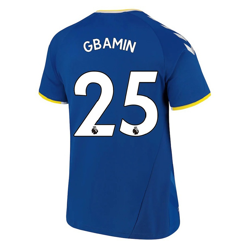 Hombre Fútbol Camiseta Jean-philippe Gbamin #25 Azul Real 1ª Equipación 2021/22 La Camisa Chile