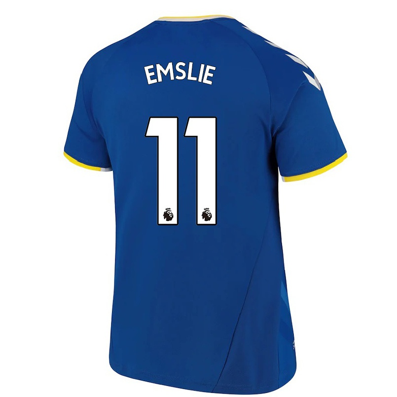 Hombre Fútbol Camiseta Claire Emslie #11 Azul Real 1ª Equipación 2021/22 La Camisa Chile