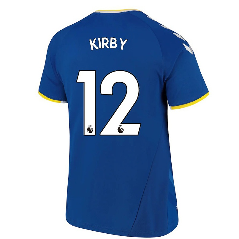 Hombre Fútbol Camiseta Maria Kirby #12 Azul Real 1ª Equipación 2021/22 La Camisa Chile
