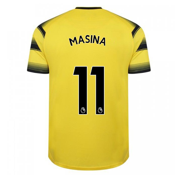 Hombre Fútbol Camiseta Adam Masina #11 Amarillo Negro 1ª Equipación 2021/22 La Camisa Chile