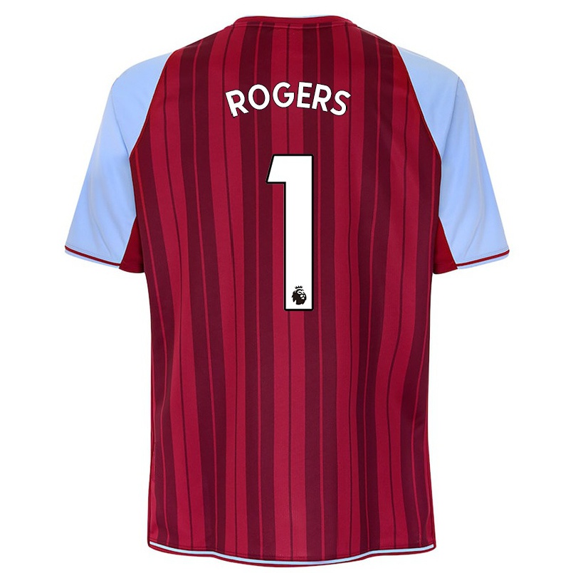 Hombre Fútbol Camiseta Sian Rogers #1 Granate 1ª Equipación 2021/22 La Camisa Chile