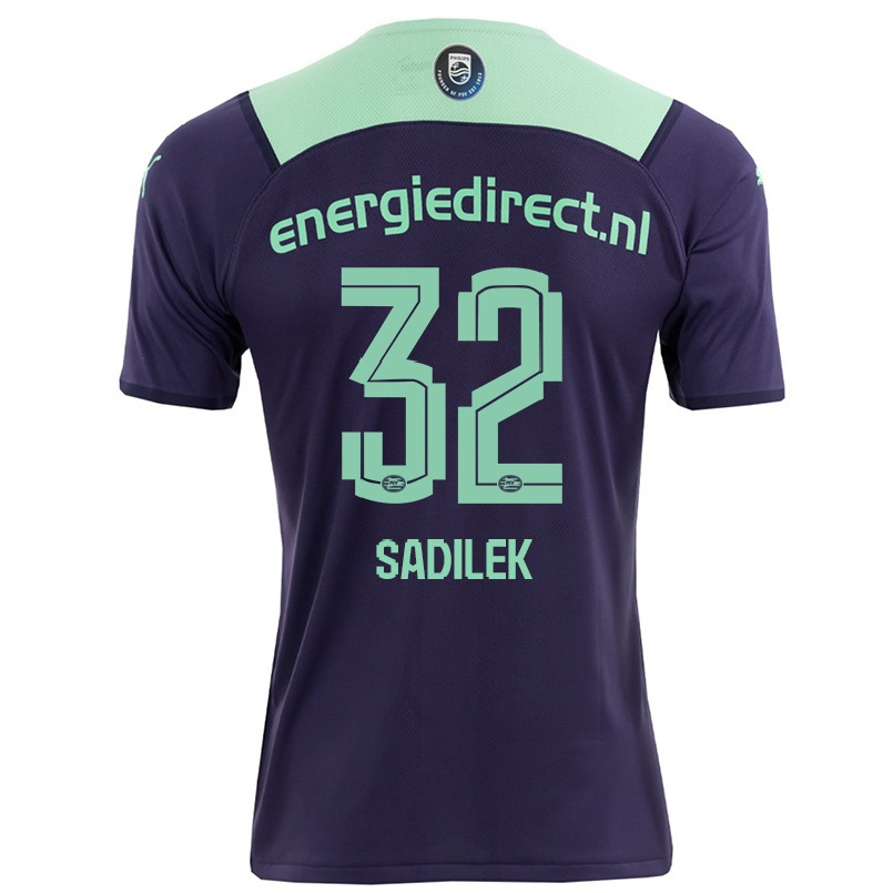 Hombre Fútbol Camiseta Michal Sadilek #32 Violetaa Oscuro 2ª Equipación 2021/22 La Camisa Chile
