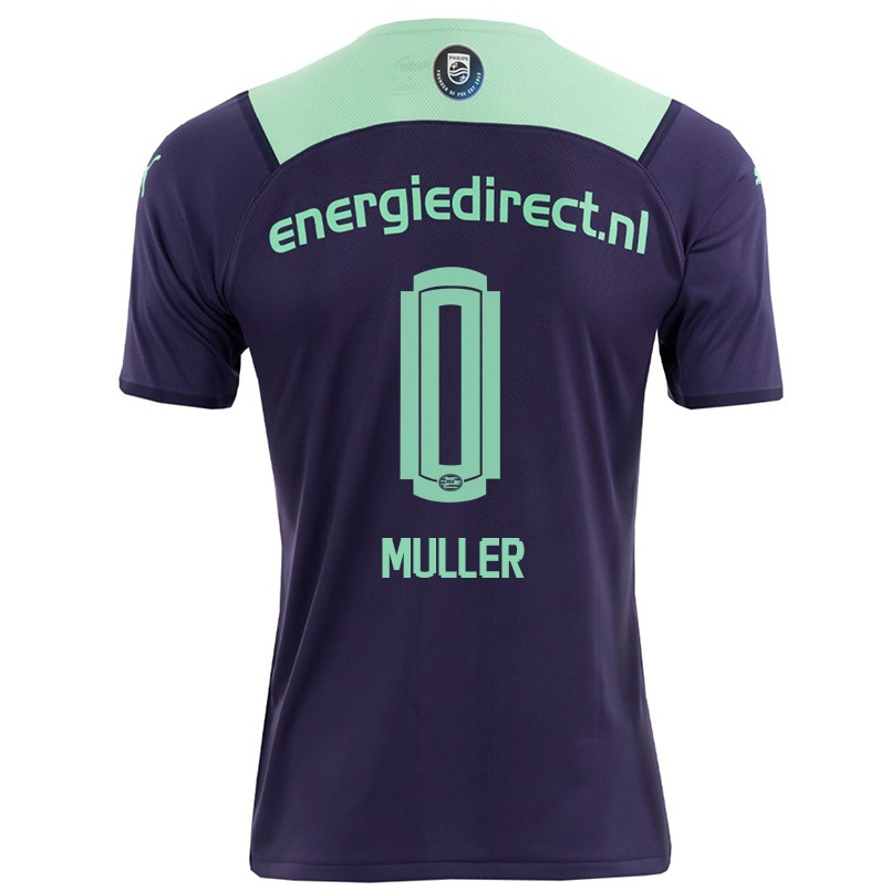 Hombre Fútbol Camiseta Vincent Muller #0 Violetaa Oscuro 2ª Equipación 2021/22 La Camisa Chile