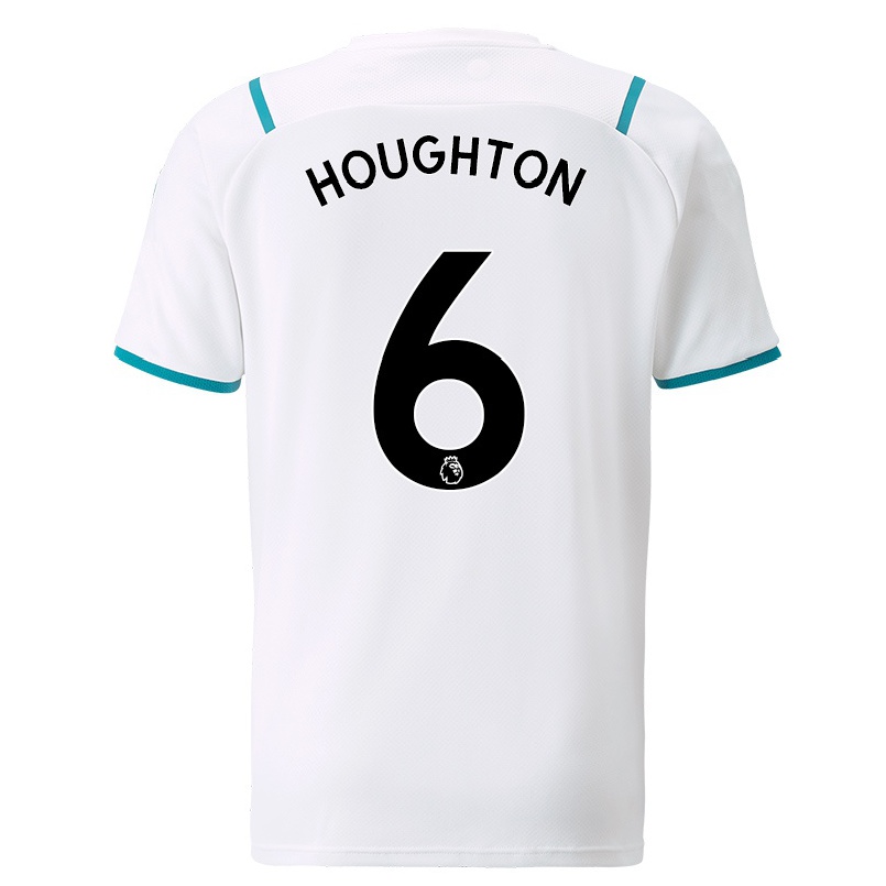 Hombre Fútbol Camiseta Steph Houghton #6 Blanco 2ª Equipación 2021/22 La Camisa Chile