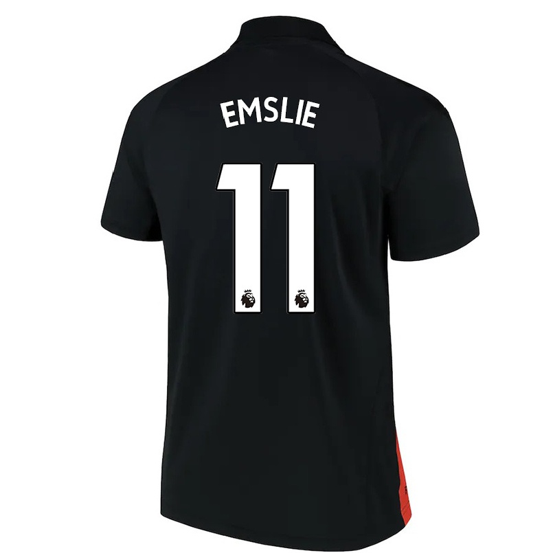 Hombre Fútbol Camiseta Claire Emslie #11 Negro 2ª Equipación 2021/22 La Camisa Chile