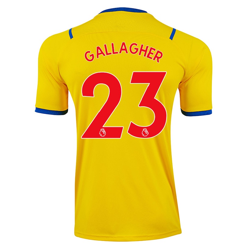 Hombre Fútbol Camiseta Conor Gallagher #23 Amarillo 2ª Equipación 2021/22 La Camisa Chile