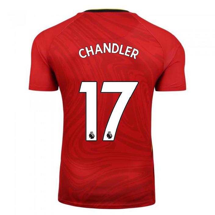 Hombre Fútbol Camiseta Megan Chandler #17 Rojo 2ª Equipación 2021/22 La Camisa Chile