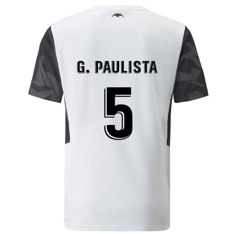 Hombre Fútbol Camiseta Gabriel Paulista #5 Blanco 1ª Equipación 2021/22 La Camisa Chile