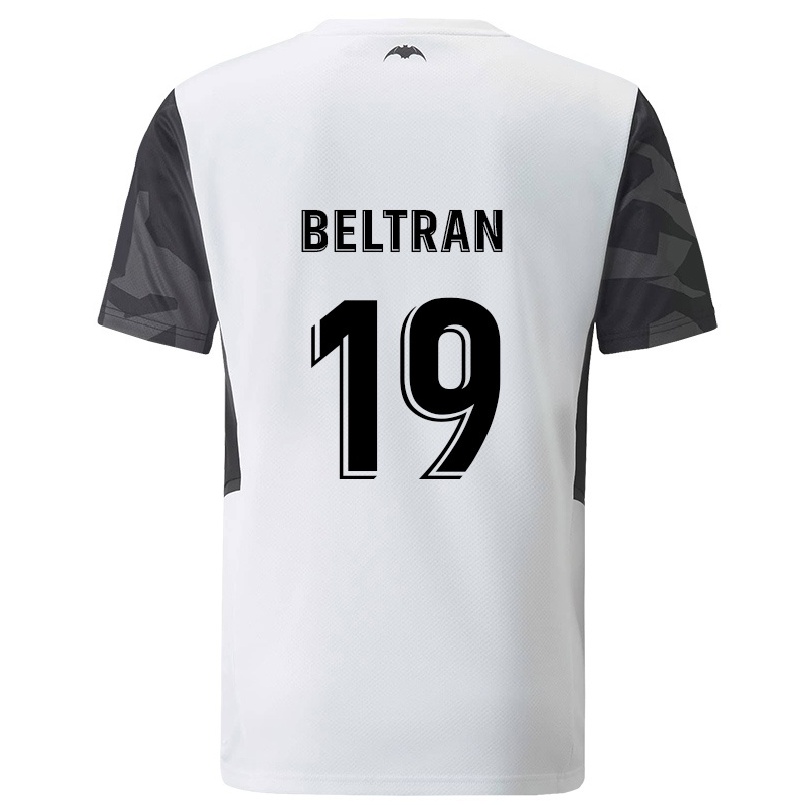 Hombre Fútbol Camiseta Bea Beltran #19 Blanco 1ª Equipación 2021/22 La Camisa Chile
