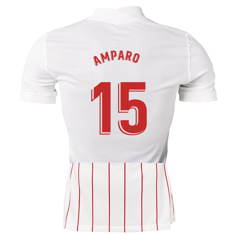 Hombre Fútbol Camiseta Amparo #15 Blanco 1ª Equipación 2021/22 La Camisa Chile