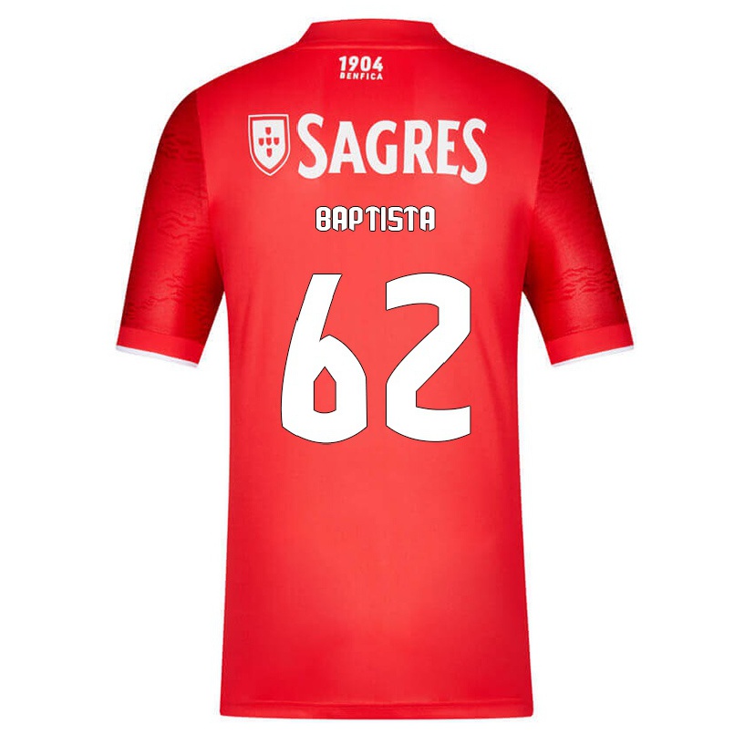 Hombre Fútbol Camiseta Fabio Baptista #62 Rojo 1ª Equipación 2021/22 La Camisa Chile