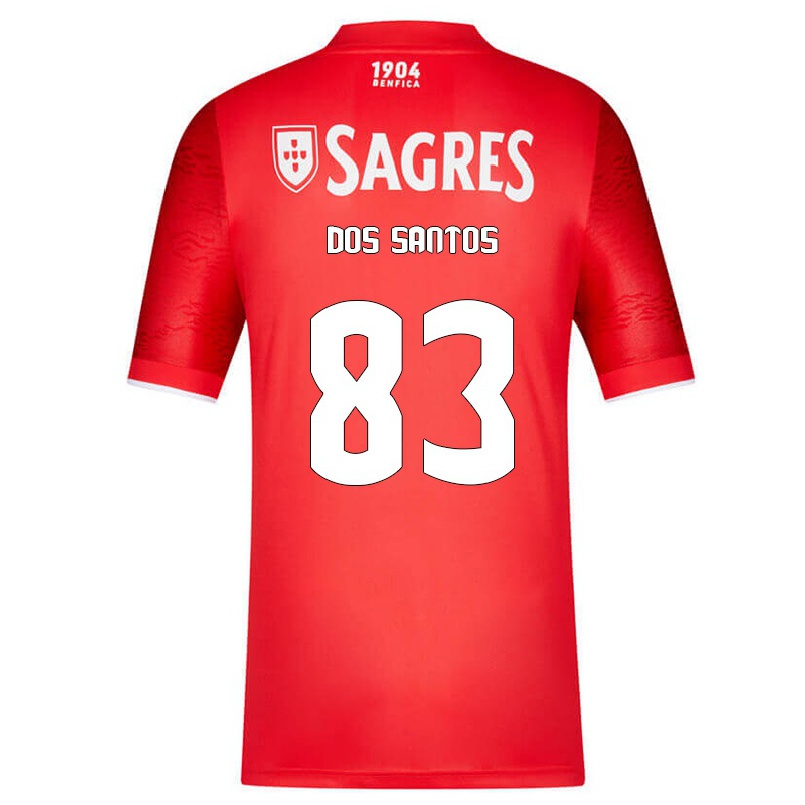 Hombre Fútbol Camiseta Carlos Dos Santos #83 Rojo 1ª Equipación 2021/22 La Camisa Chile
