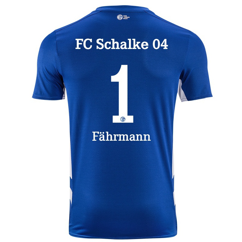 Hombre Fútbol Camiseta Ralf Fahrmann #1 Azul Real 1ª Equipación 2021/22 La Camisa Chile