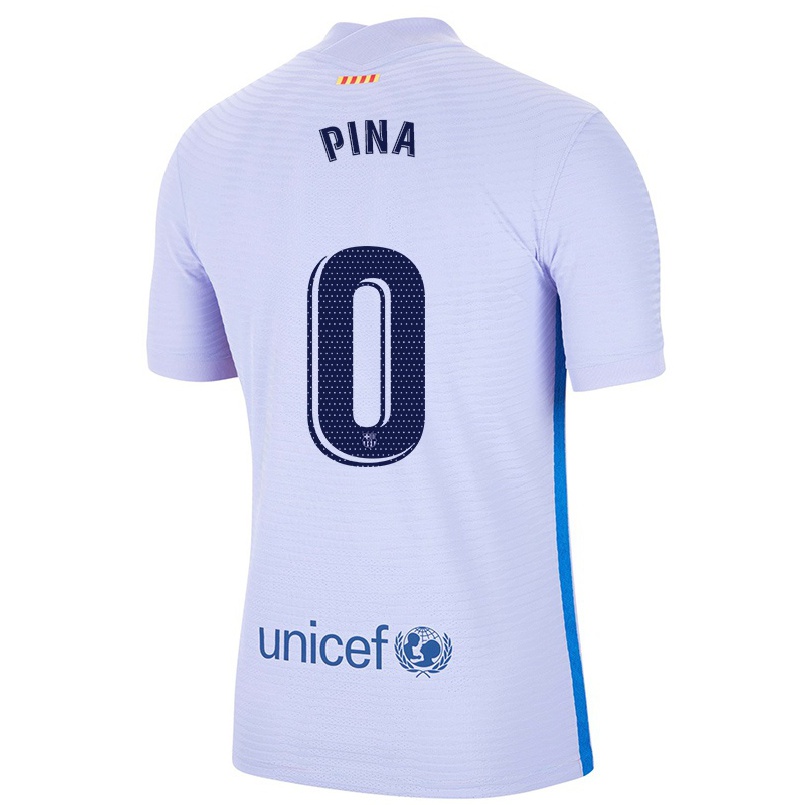 Hombre Fútbol Camiseta Claudia Pina #0 Violetaa Claro 2ª Equipación 2021/22 La Camisa Chile