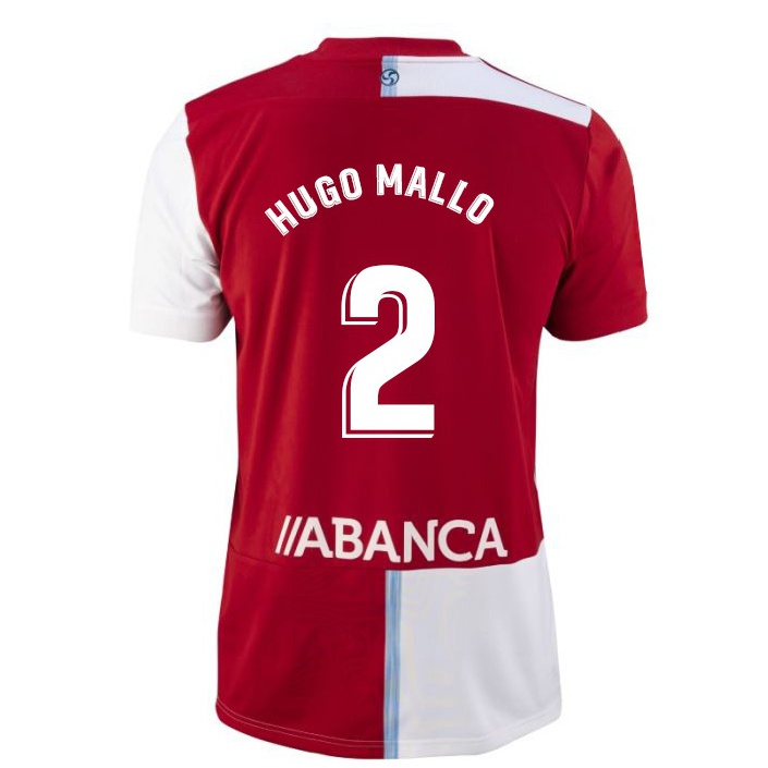 Hombre Fútbol Camiseta Hugo Mallo #2 Rojo Blanco 2ª Equipación 2021/22 La Camisa Chile