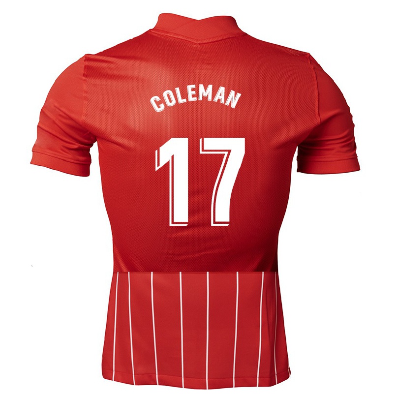 Hombre Fútbol Camiseta Zenatha Coleman #17 Rojo Oscuro 2ª Equipación 2021/22 La Camisa Chile