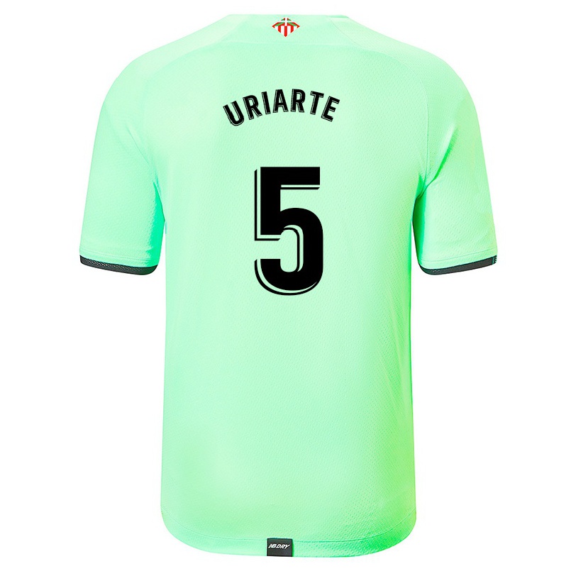 Hombre Fútbol Camiseta Naroa Uriarte #5 Verde Claro 2ª Equipación 2021/22 La Camisa Chile