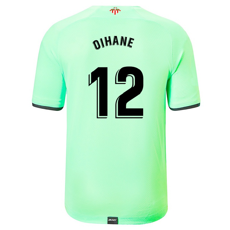 Hombre Fútbol Camiseta Oihane #12 Verde Claro 2ª Equipación 2021/22 La Camisa Chile