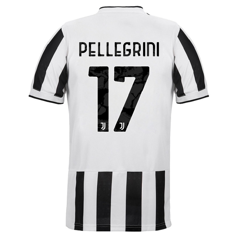 Hombre Fútbol Camiseta Luca Pellegrini #17 Blanco Negro 1ª Equipación 2021/22 La Camisa Chile