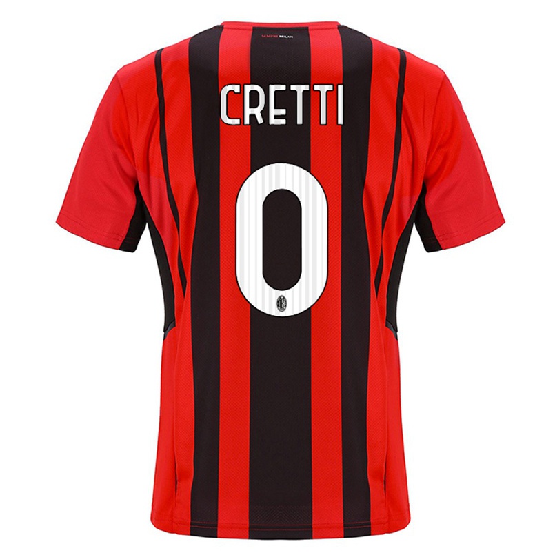 Hombre Fútbol Camiseta Mattia Cretti #0 Negro Rojo 1ª Equipación 2021/22 La Camisa Chile