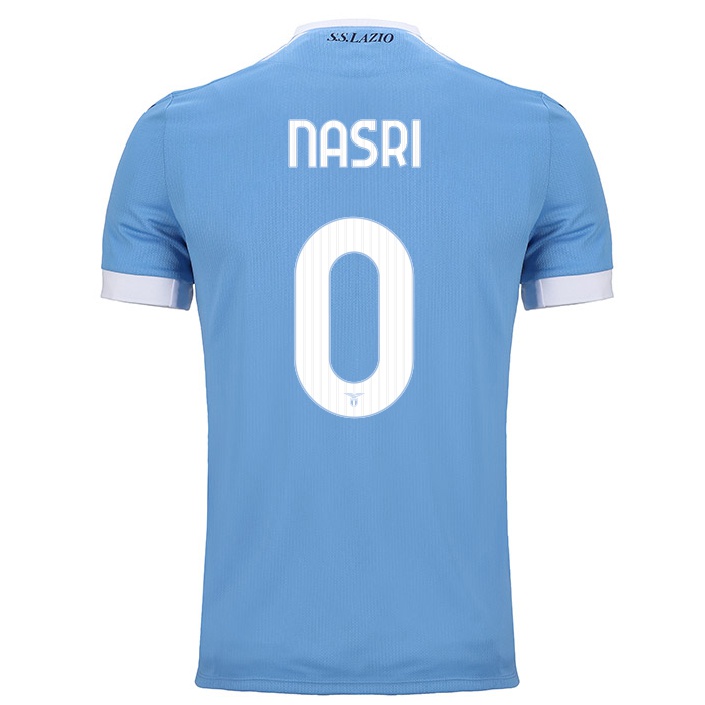 Hombre Fútbol Camiseta Kais Nasri #0 Azul 1ª Equipación 2021/22 La Camisa Chile