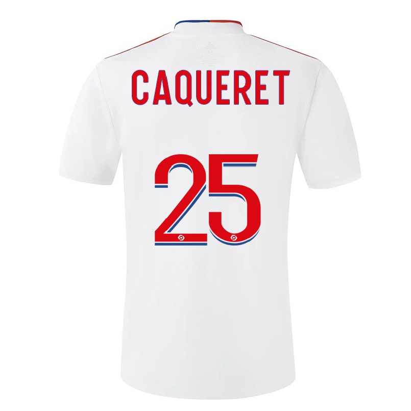 Hombre Fútbol Camiseta Maxence Caqueret #25 Blanco 1ª Equipación 2021/22 La Camisa Chile