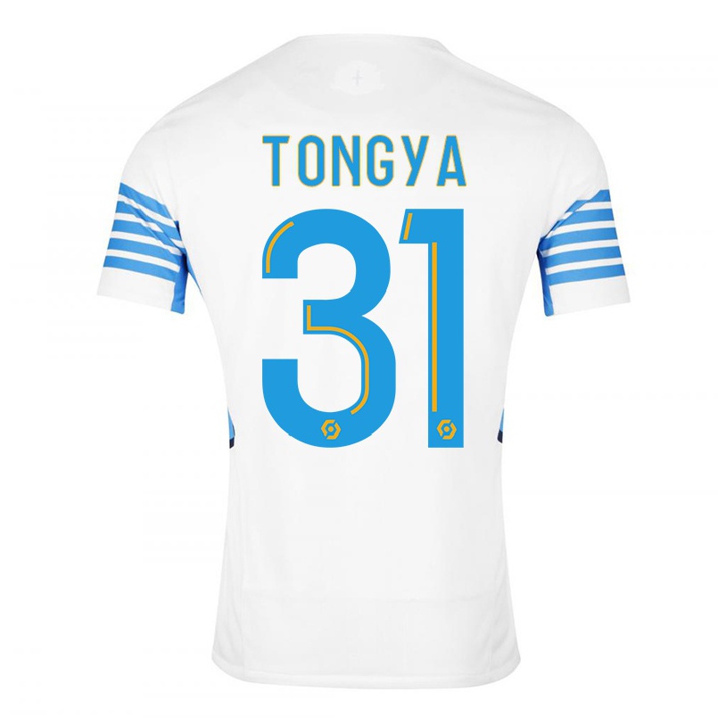 Hombre Fútbol Camiseta Franco Tongya #31 Blanco 1ª Equipación 2021/22 La Camisa Chile