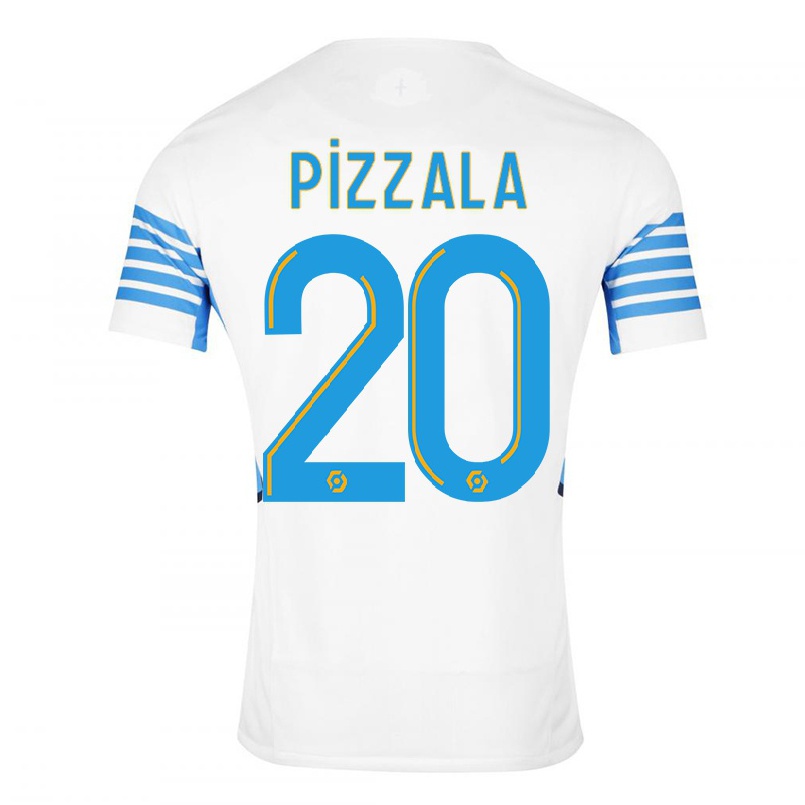 Hombre Fútbol Camiseta Caroline Pizzala #20 Blanco 1ª Equipación 2021/22 La Camisa Chile