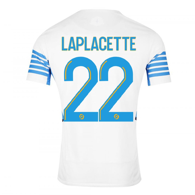 Hombre Fútbol Camiseta Tess Laplacette #22 Blanco 1ª Equipación 2021/22 La Camisa Chile