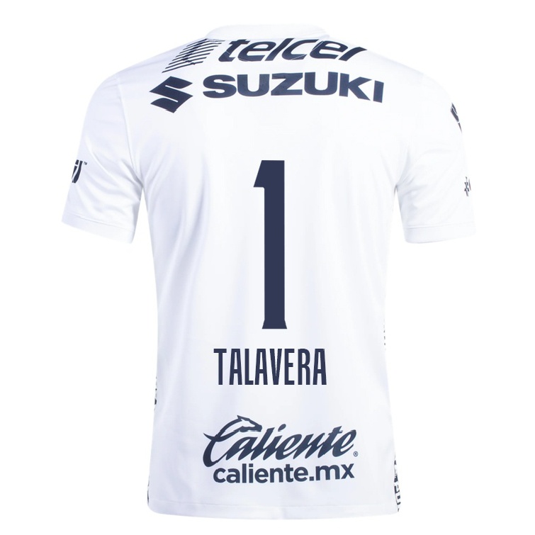 Hombre Fútbol Camiseta Alfredo Talavera #1 Blanco 1ª Equipación 2021/22 La Camisa Chile
