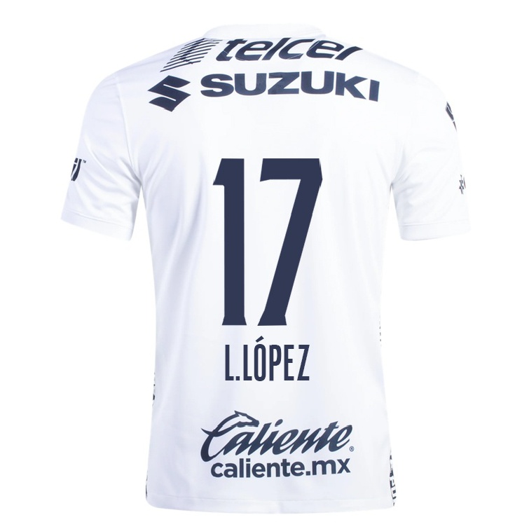 Hombre Fútbol Camiseta Leonel Lopez #17 Blanco 1ª Equipación 2021/22 La Camisa Chile