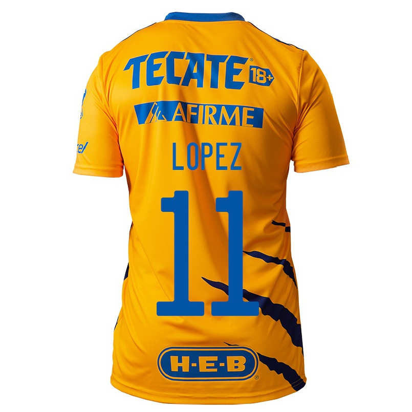 Hombre Fútbol Camiseta Nicolas Lopez #11 Amarillo 1ª Equipación 2021/22 La Camisa Chile