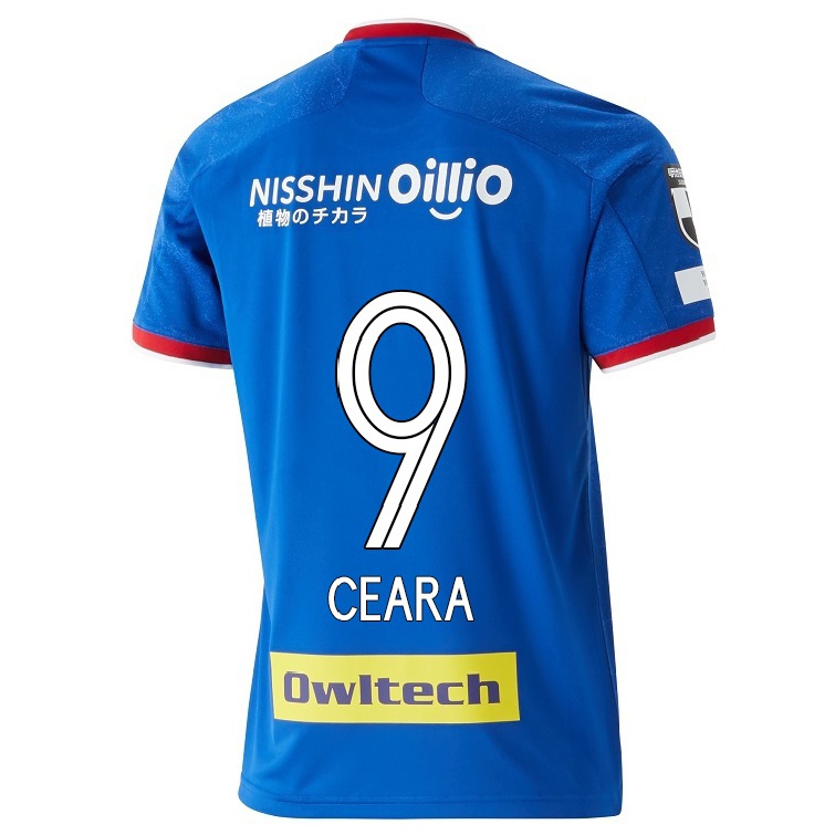 Hombre Fútbol Camiseta Leo Ceara #9 Azul 1ª Equipación 2021/22 La Camisa Chile