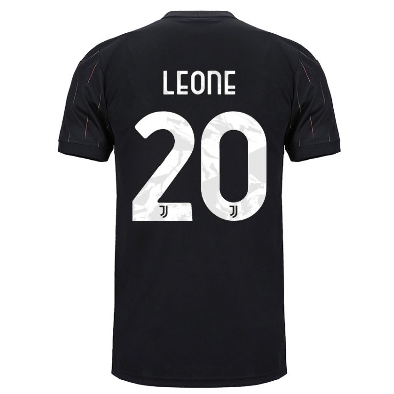 Hombre Fútbol Camiseta Giuseppe Leone #20 Negro 2ª Equipación 2021/22 La Camisa Chile