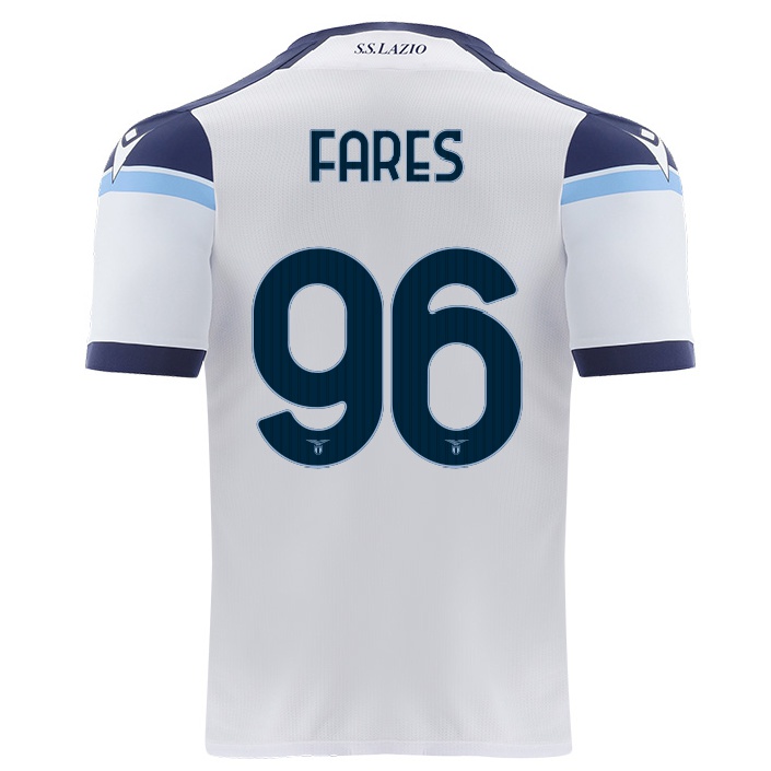 Hombre Fútbol Camiseta Mohamed Fares #96 Blanco 2ª Equipación 2021/22 La Camisa Chile