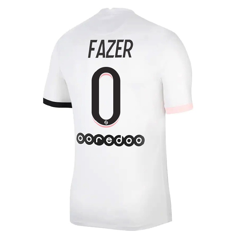 Hombre Fútbol Camiseta Laurina Fazer #0 Blanco Rosa 2ª Equipación 2021/22 La Camisa Chile